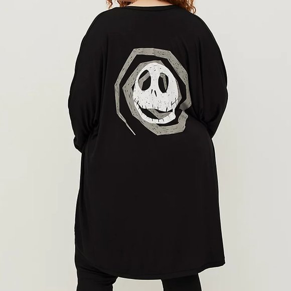 NWT TORRID DISNEY NIGHTMARE BEFORE CHRISTMAS JACK SKELLINGTON CARDIGAN HALLOWEEN - Picture 2 of 10